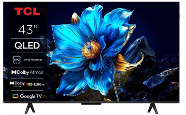 TCL TV 43P7K, QLED, 4K, Smart TV, 43"